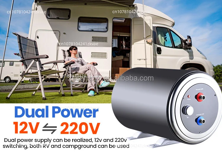 New 12V 10L Camping Vehicle Travel Trailer Energy Storage Water Heater Rv Camping Shower Rv Boiler For Motorhome Best-Selling