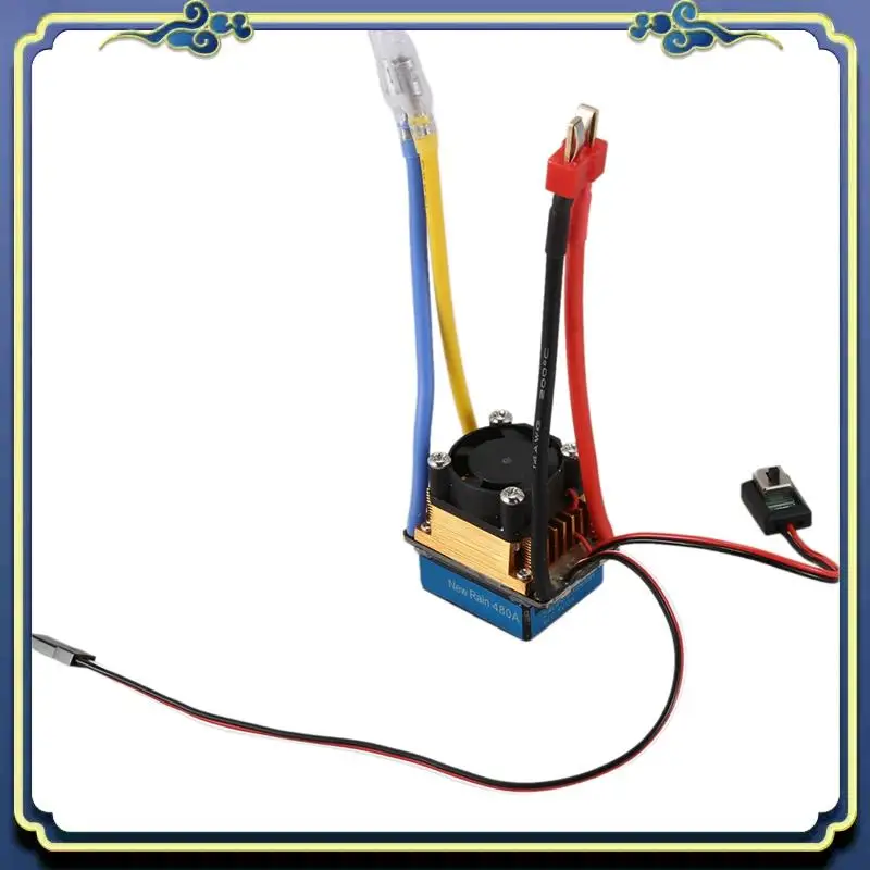 

Portable 2X 480A Brushed ESC Single Motor With Cooling Fan Waterproof 2-4S 3 Modes 5V/3A BEC For RC Cars