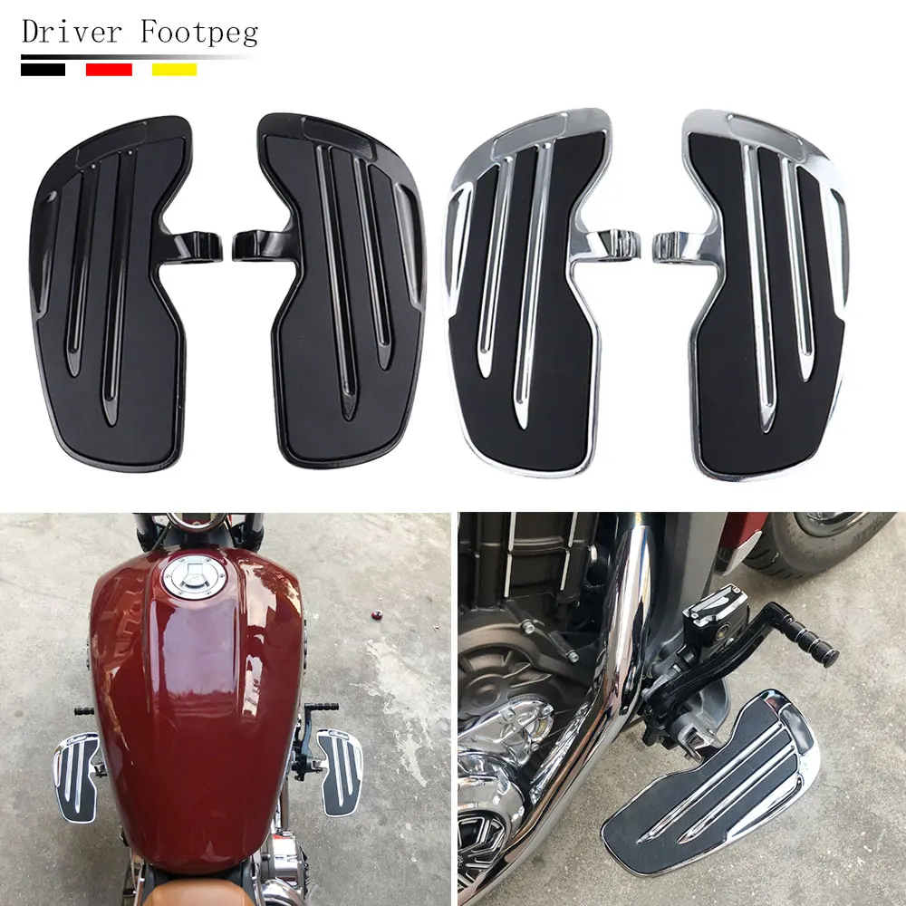 Motorcycle Widening Footrest Driver Front Foot Pedal Accessories For Indian Scout Bobber Sixty Twenty Twenty 2015-2023 Part