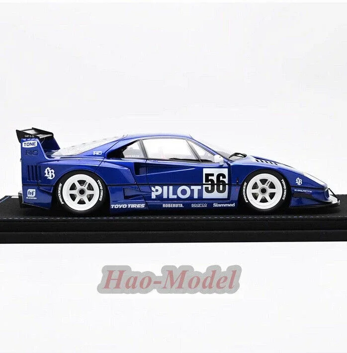 INNO 1/18 لفيراري LB F40 نموذج سيارة الراتنج دييكاست محاكاة الاطفال لعب الأولاد هدايا عيد ميلاد هواية عرض مجموعة الأزرق