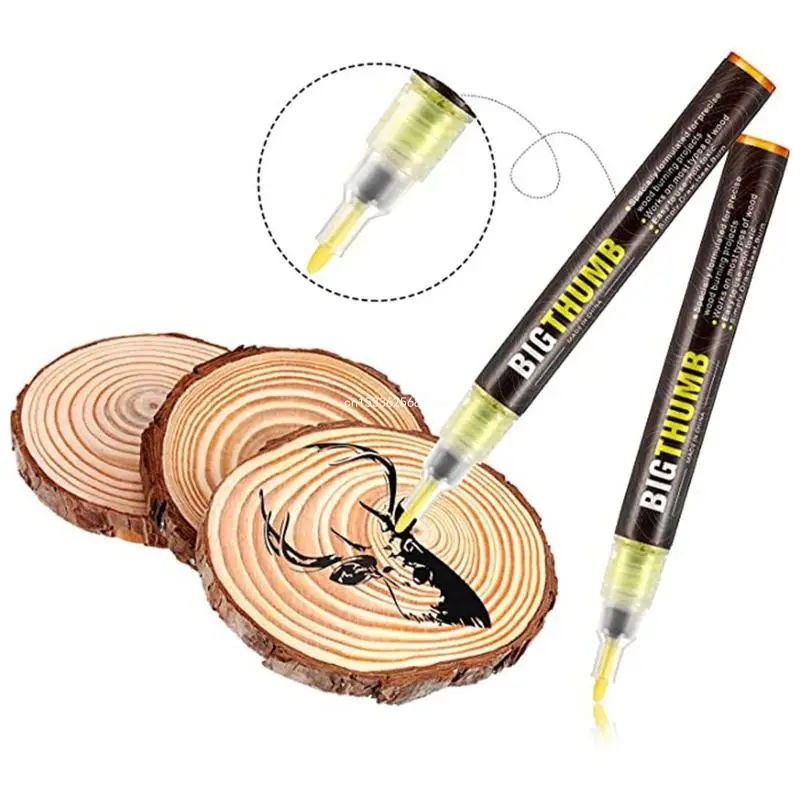 Burning Pen Scorch Burned Marker Pyrography Pens for DIY Projects Fine Tip Tool Dropship