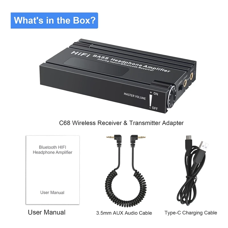 Hifi Bluetooth Kopfhörer Verstärker Tragbare Hifi Kopfhörer Verstärker Mit Bass Lautstärkeregler Für MP3/MP4/Telefone/digital Player Langlebig