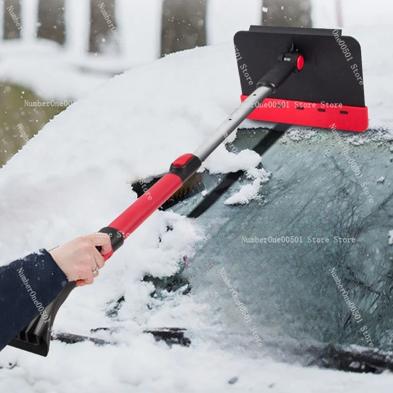 

Telescoping Car Snow Shovel with Detachable Brush and Ice Scraper Multi Function Snow Removal Tool