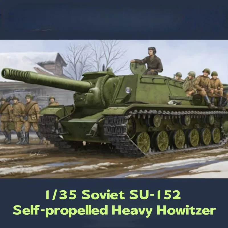 

TRUMPETER 1/35 Soviet SU-152 Self-propelled Heavy Howitzer Plastic Assembly Puzzle Model