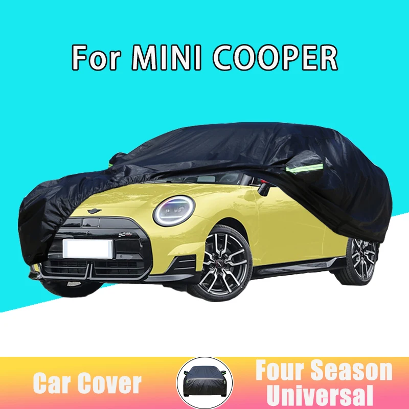

Для MINI COOPER, полный защитный чехол для автомобиля, набор солнцезащитных чехлов, водонепроницаемые и пылезащитные внешние аксессуары с сумкой для хранения