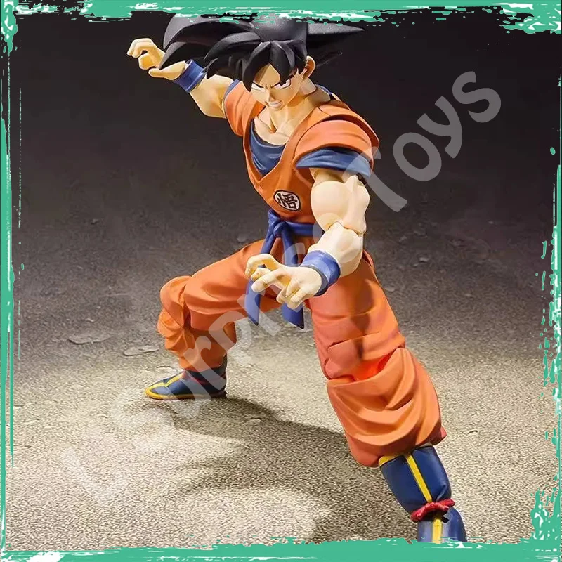 In Voorraad Originele Bandai Dragon Ball Z SHF Son Goku 2.0 S.H.Figuarts Een Saiyan Verhoogd Op Aarde Anime Action Figure Model Speelgoed