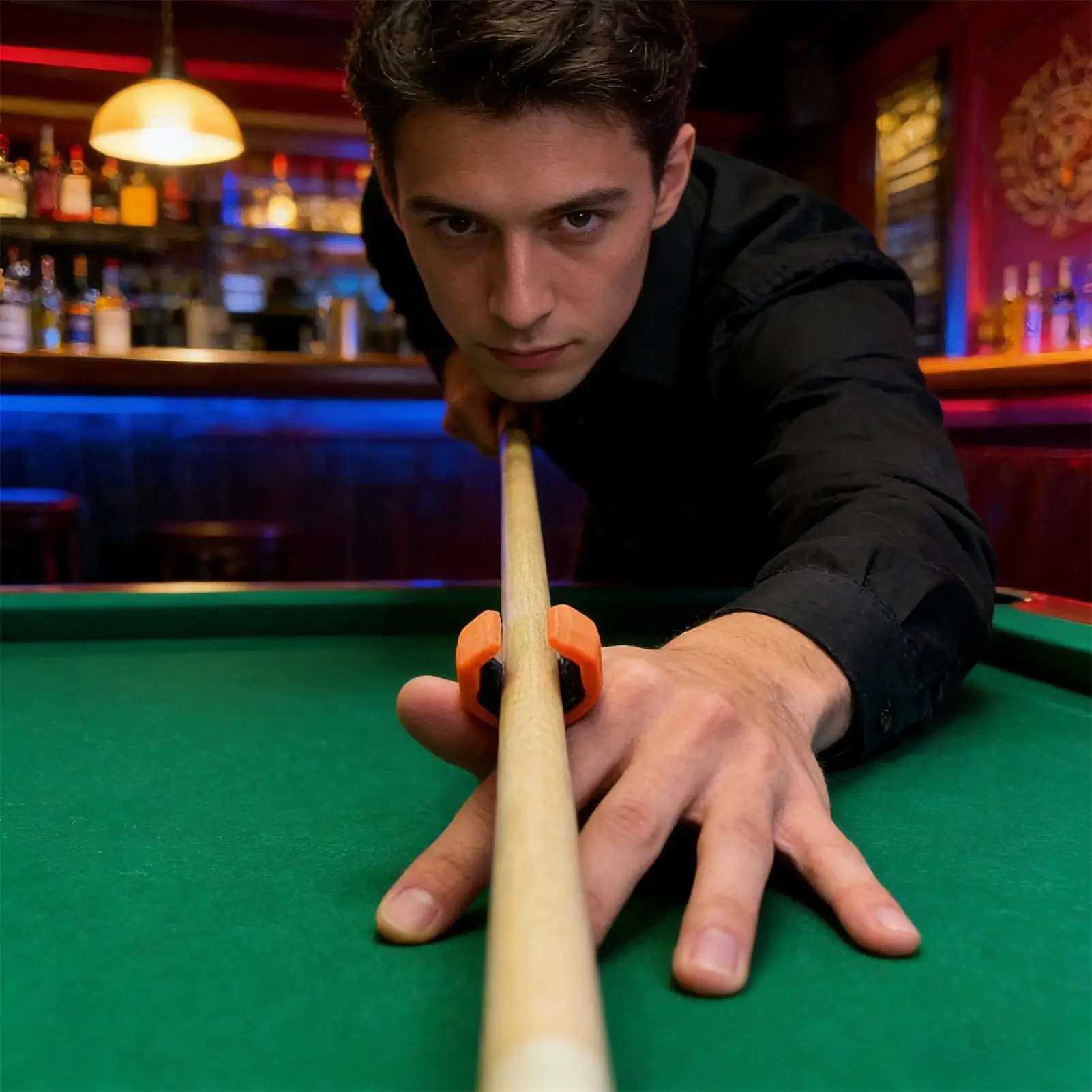 

Pool Cue Hand Rest & Bridge Stick Ergonomic Stabilizer Tool Pro Practice Aid For Billiards Snookers Training, Game & Competition