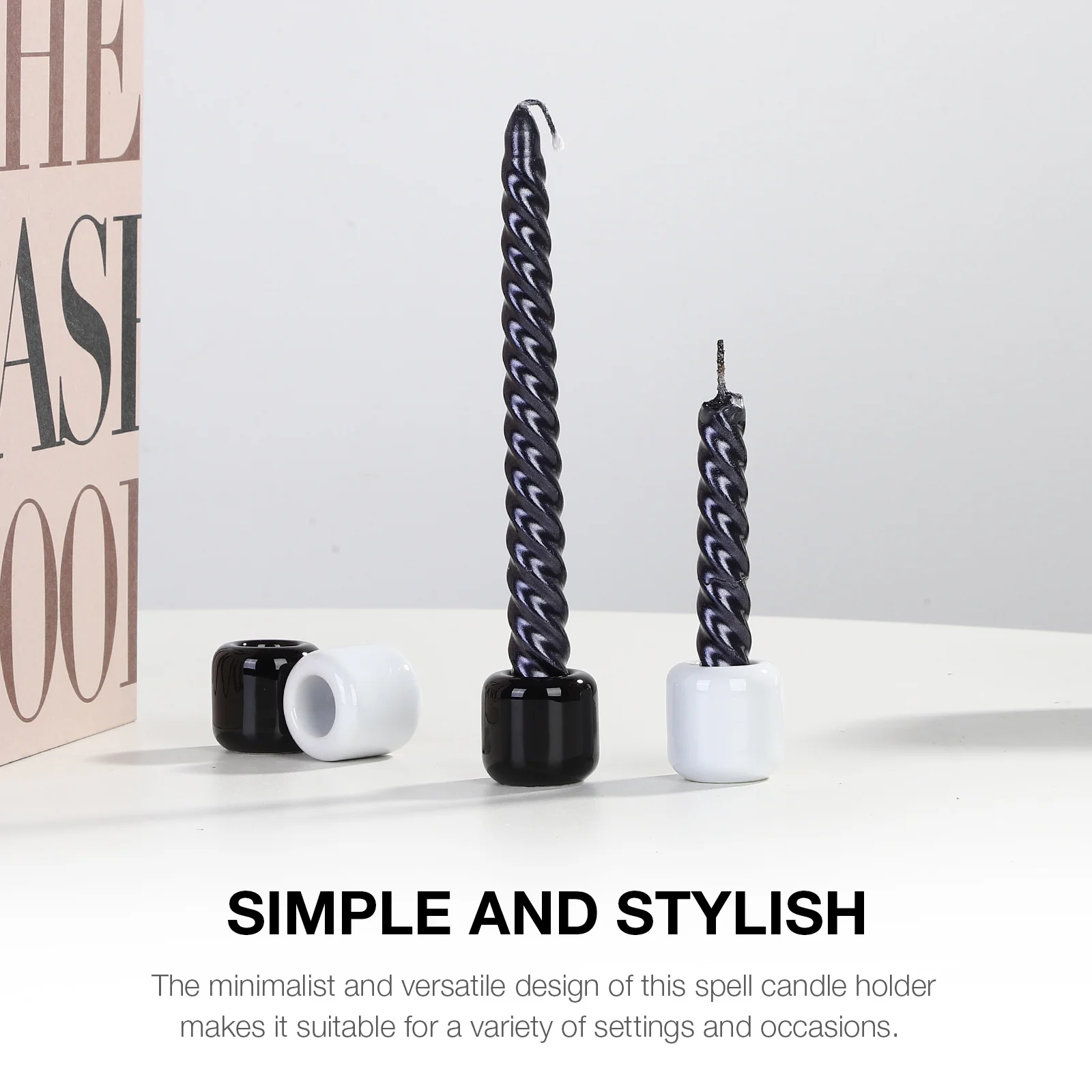 

8Pcs Ceramic Chime Holders Small Round Mini Creative Home Decor Tabletop Wedding Supplies Chime Holder