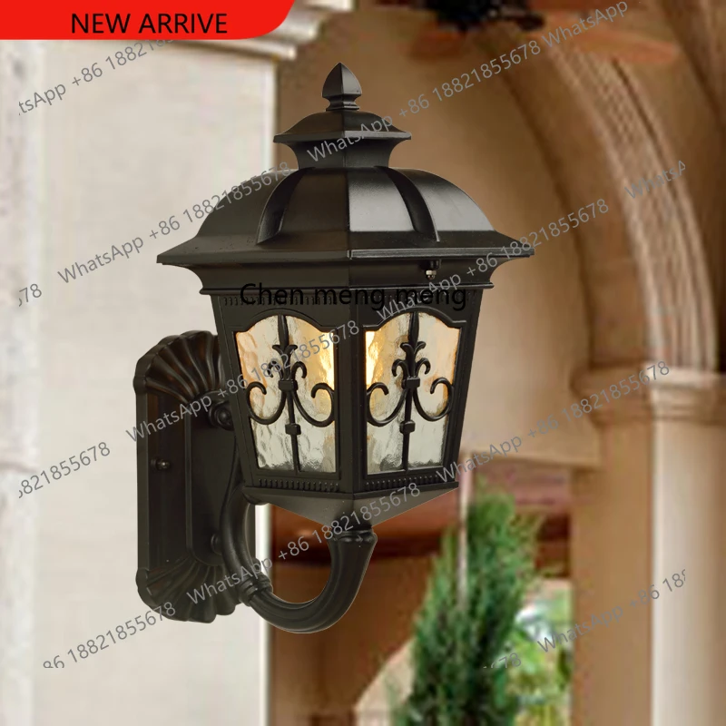 

Европейский ретро-светильник для улицы, водонепроницаемый, для сада, виллы, двора, балкона, коридора, настенный светильник для улицы.
