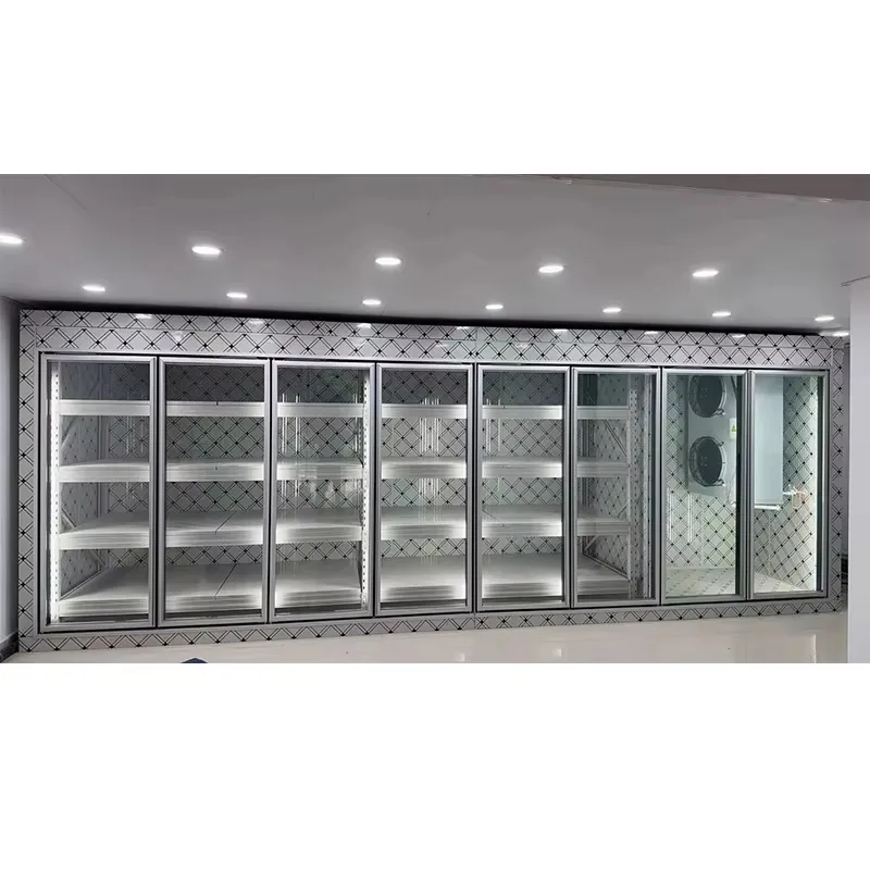 

Walk in Cooler Freezer Customized Display Cold Room Glass Doors Copeland Compressor