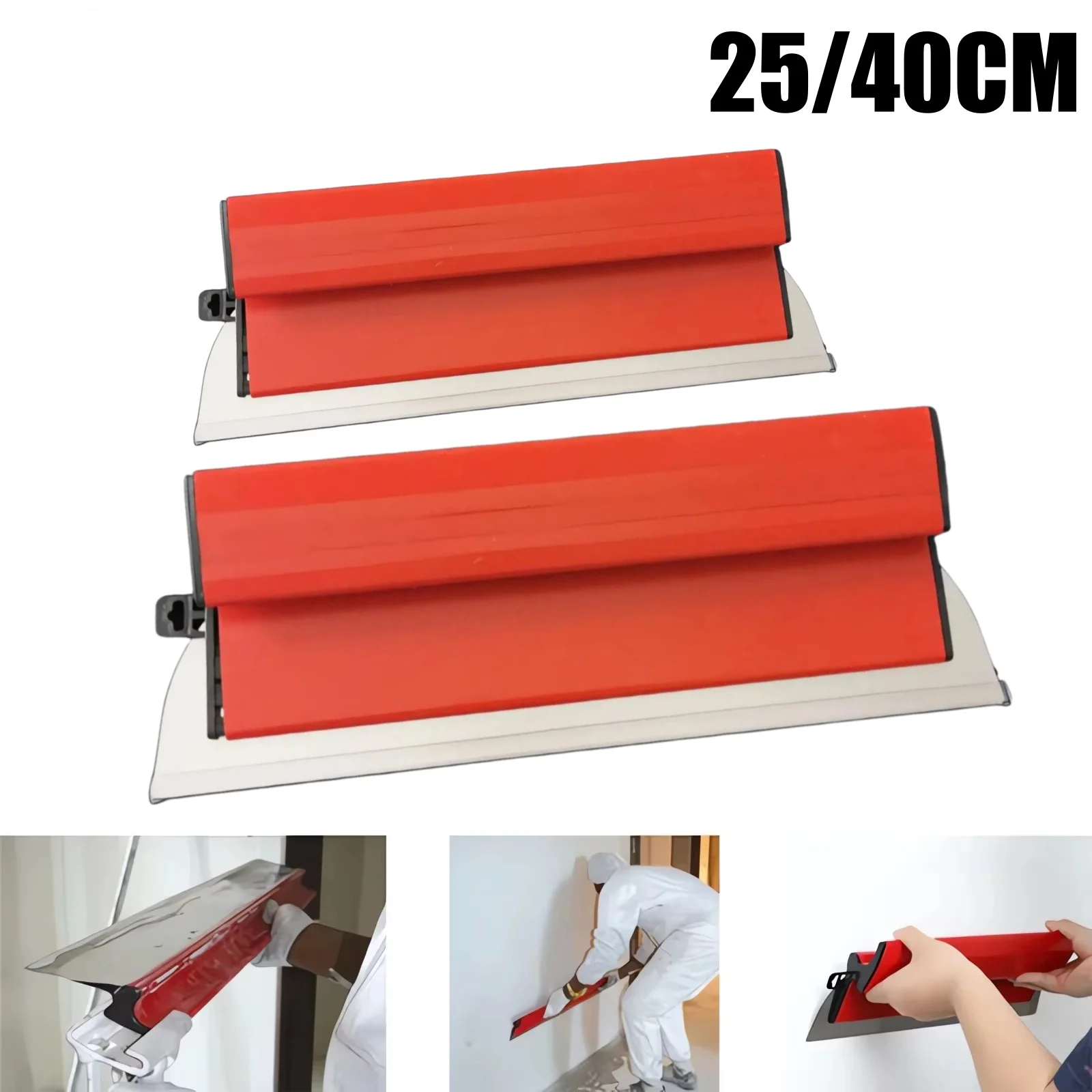 25/40CM Putty Knife Wall Paint Plaster Trowel Arc Ash Shovel Paint Feed Filling Scraper Blade Spatula Construction Tools