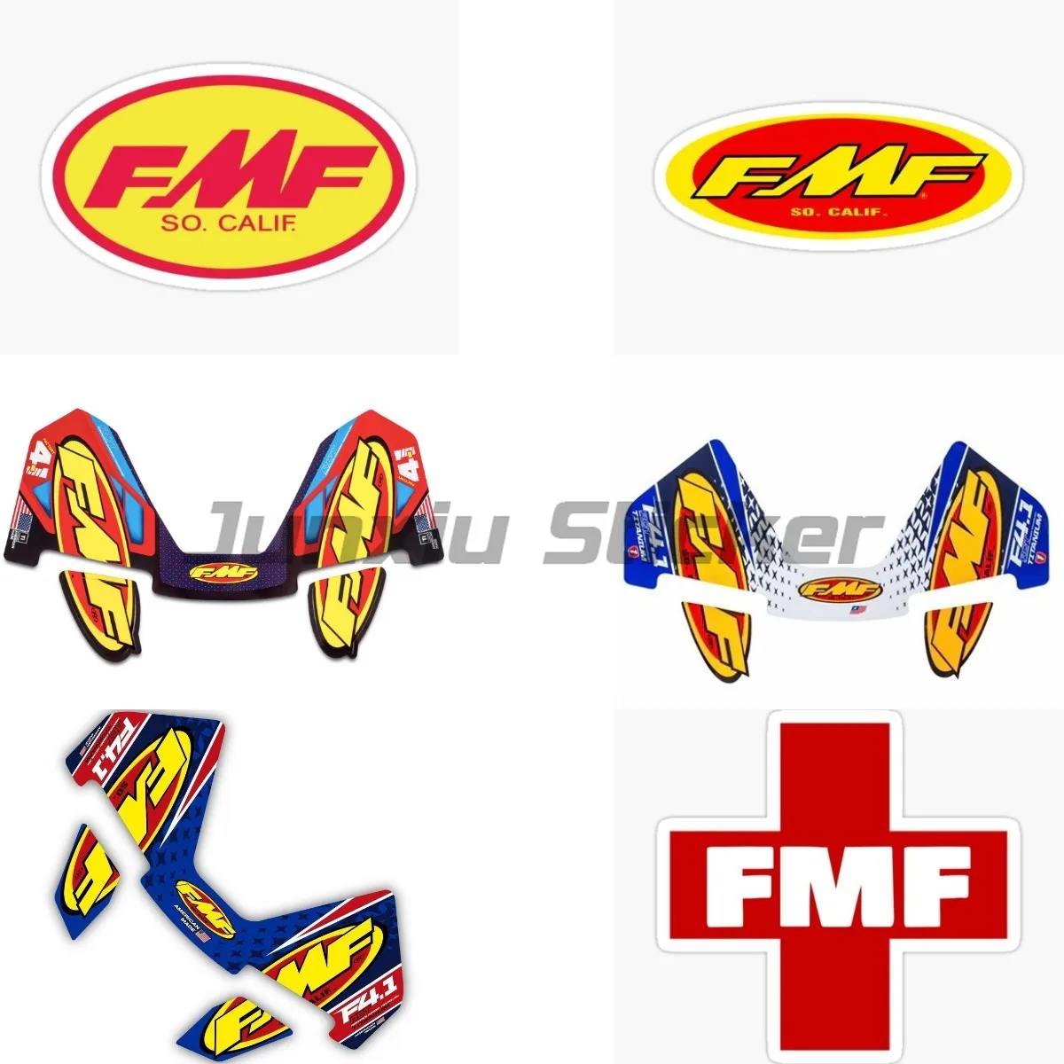 FMF Motorcycle Exhaust Muffler Pipe Stickers Waterproof Personalized  Accessories Laptop Decoración Wall Racing Helmet Decals