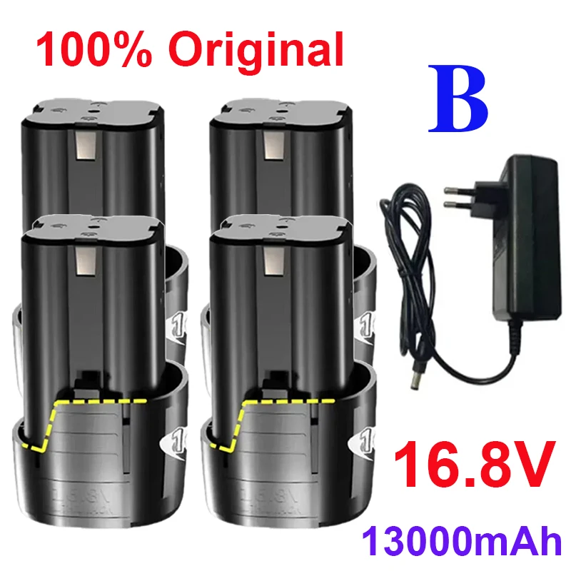 

100% New Original 16.8V.13000mAh. Tool. Electric. Battery, rechargeable drill. Screwdriver. Wireless. Electric drill.
