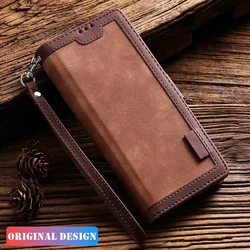 S25 S26 Ultra Leather Case For Samsung Galaxy S26 S25 S24 S23 S22 S21 S20 FE Note 20 Ultra 10 Lite S10 Plus Flip Book Case Cover