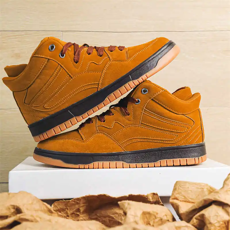 

Мужские кроссовки с круглым носком на шнуровке для гольфа, тенниса, спортзала, тренировок, весенние, удобные, стильные