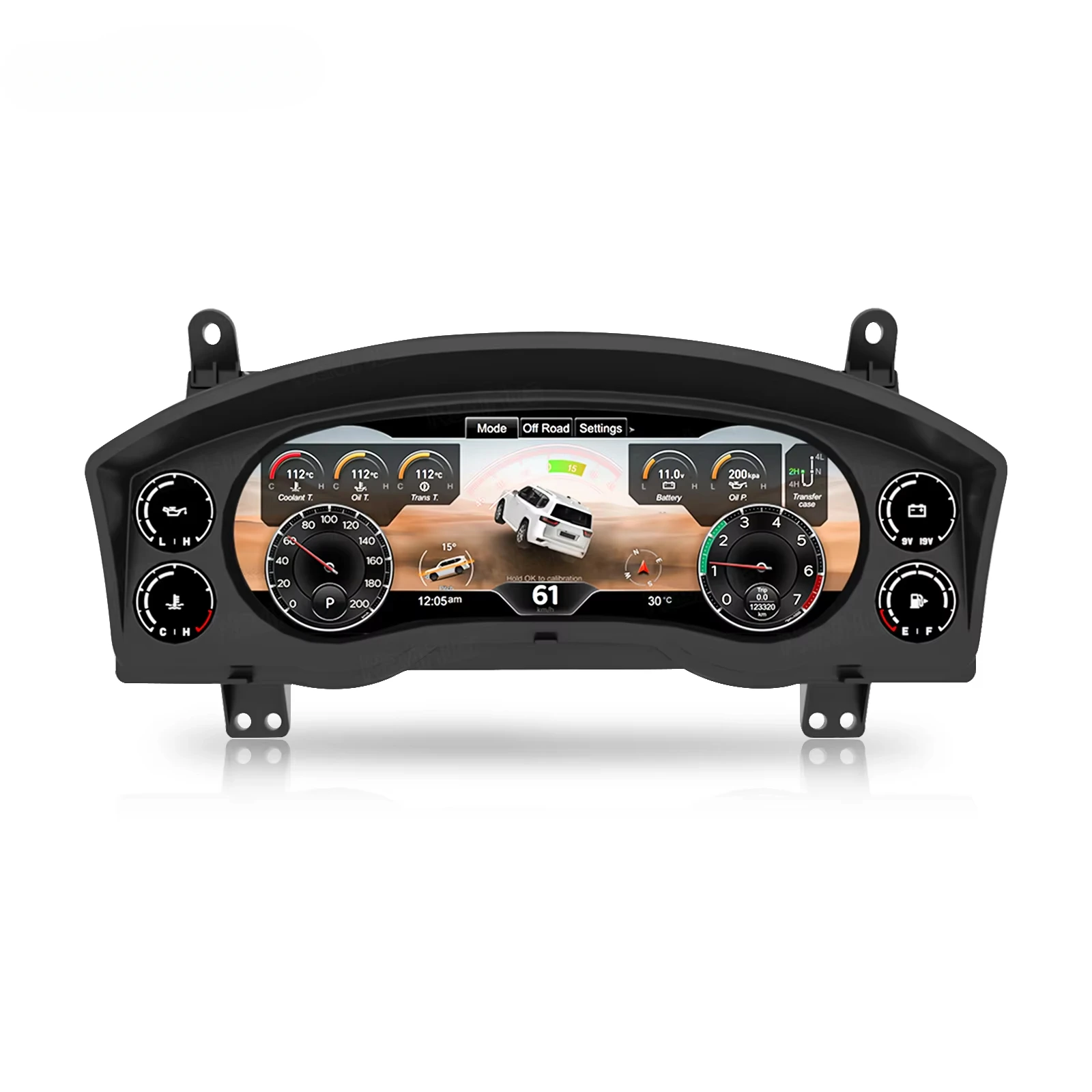 

New for Land Cruiser LC200 2008-2020 Instrument Multifunctional Speedometer Screen Dashboard Player Linux