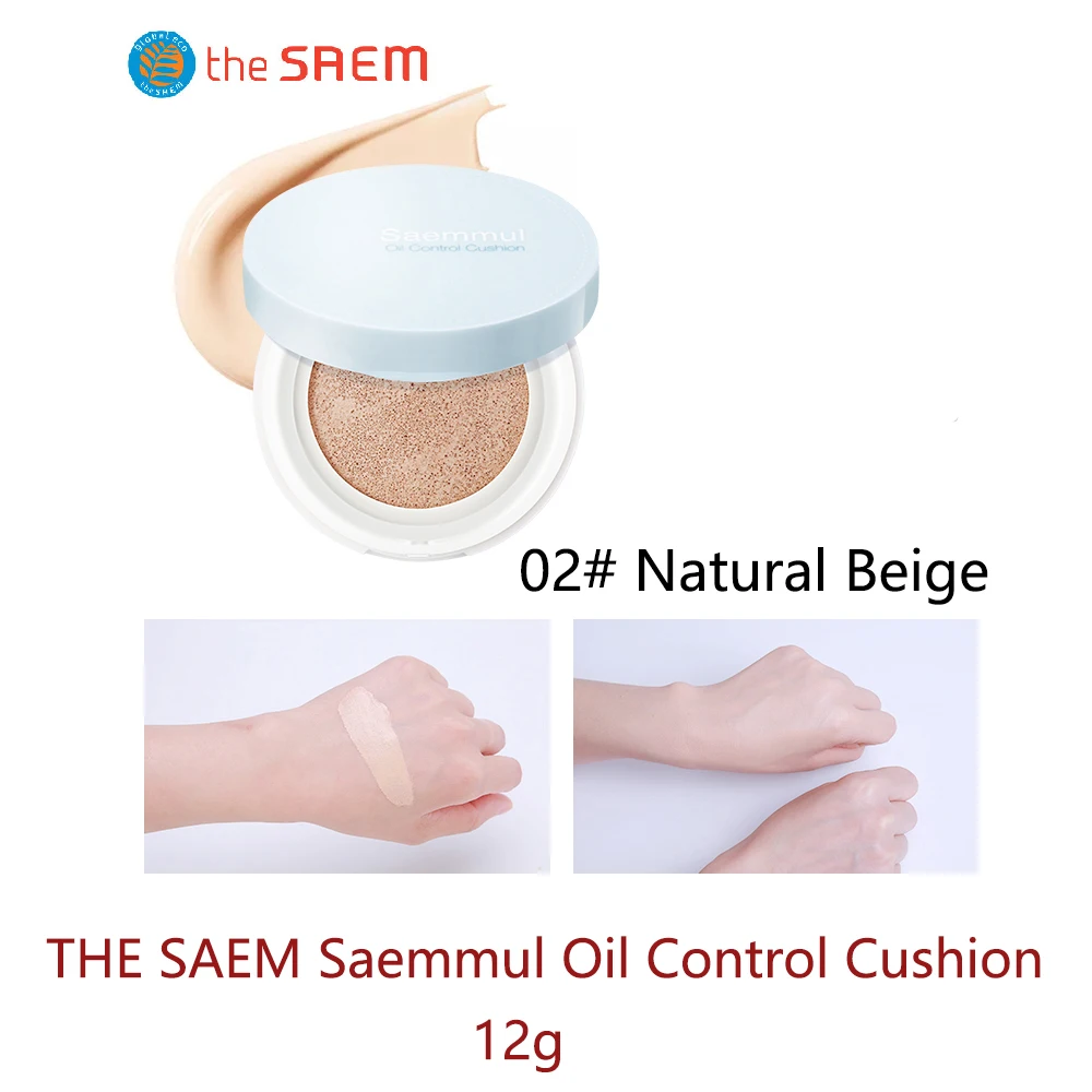 The Saem Saemmul Oil Control Cushion BB Cream Natural Moisturizing Foundation Concealer Whitening CC Korean Cosmetics