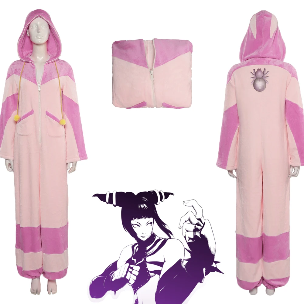 Game Fighters Cos Juri Cosplay Costume, Outfis Nette Jumpsuits, Halloween Carnival Imbibé, Accessoires pour Adultes, Bol Roleplay