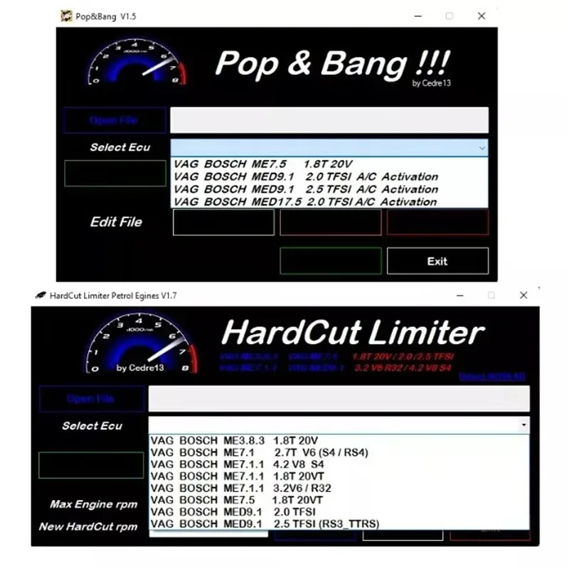 New HardCut Limiter Diesel + Petrol Engines + Pop&Bang + HARDCUT LIMITER VMAX+ HotStartr + QLaunchr Software 6 IN 1 PACKAGE