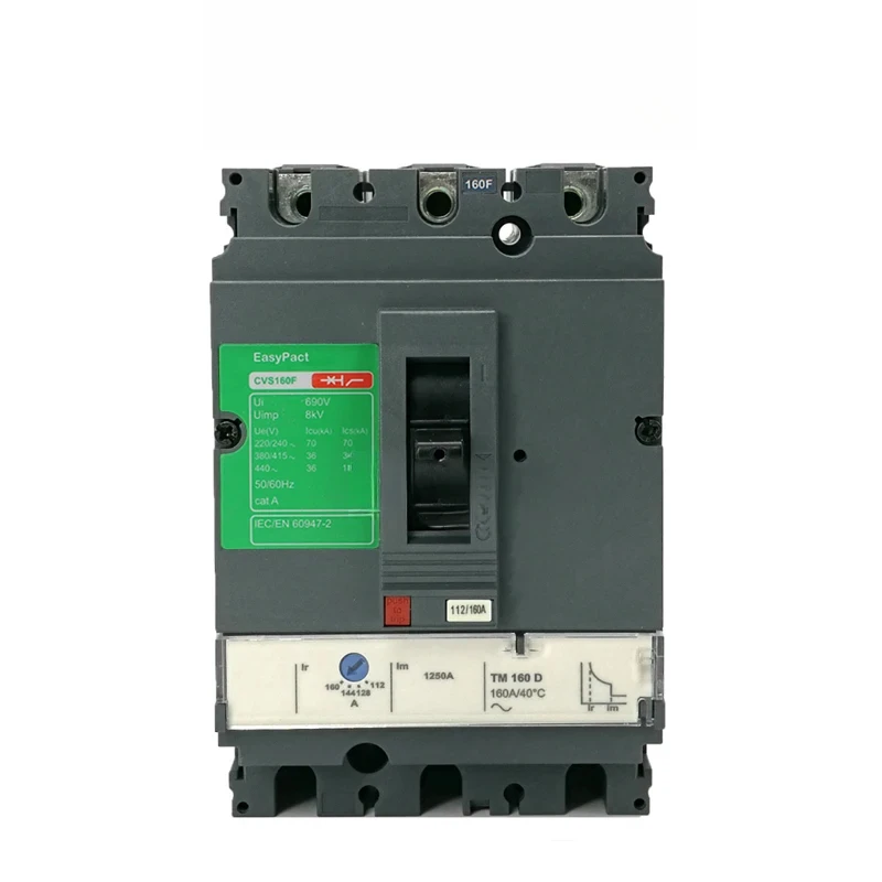 Molded-Circuit Breakers Switch MCCB CVS160F 3P3D 4P TMD100A 125A 160A 36KA Rms LV516333/32/31