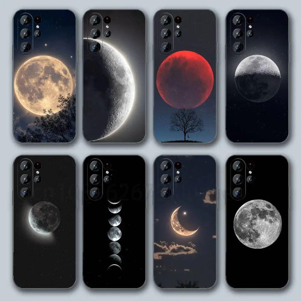 Moon Phone Case For Samsung Galaxy S20 S30 S21 S22 S23 S24 S25 S26 Plus Ultra Cover TPU Shockproof Phone S U