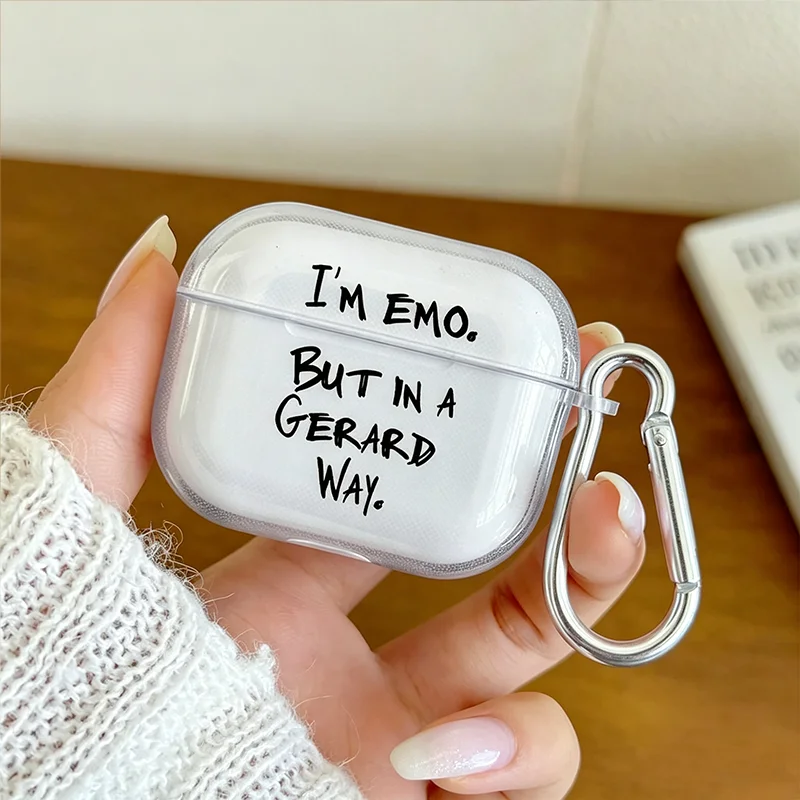 Band my chemical romance TPU Earphone Cover Transparent Soft Earphone Protector Case for Airpods Pro 3 2 1 4 Friends Fans Gift view 4