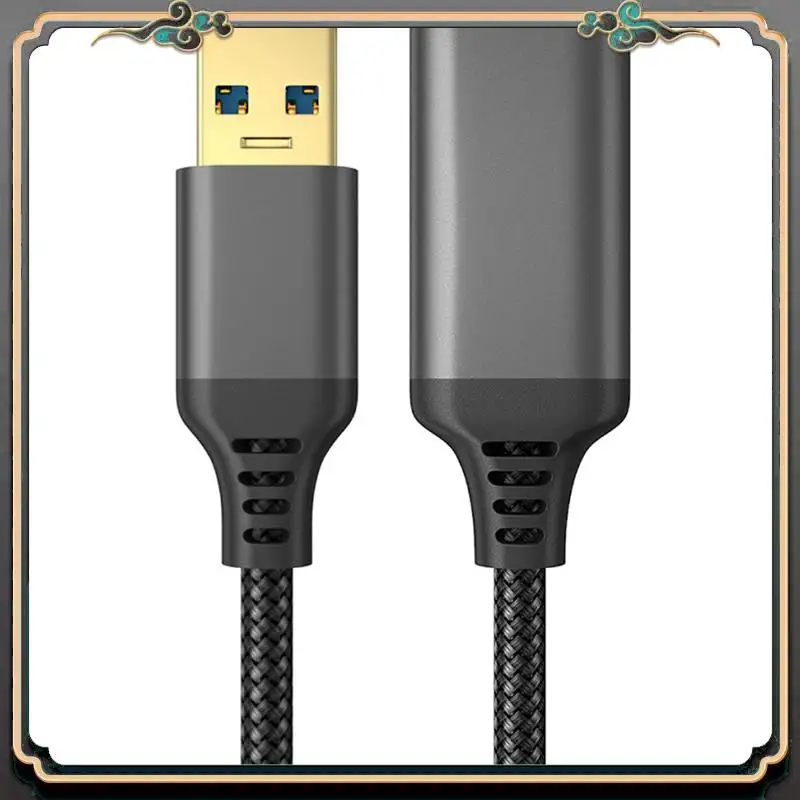 

Reliable-2X USB 3.0 Type A Male-To-Female Extension Cable, Durable Braided Material, High Data Transmission Cable (0.5M/1.6FT)