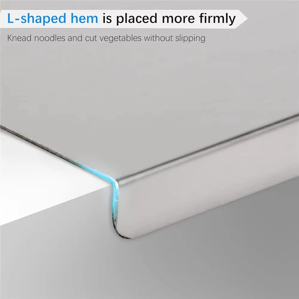 Stainless Steel Cutting Board Multifunctional Cut Vegetables and Meat Chopping Board Home Kitchen Rectangular Board
