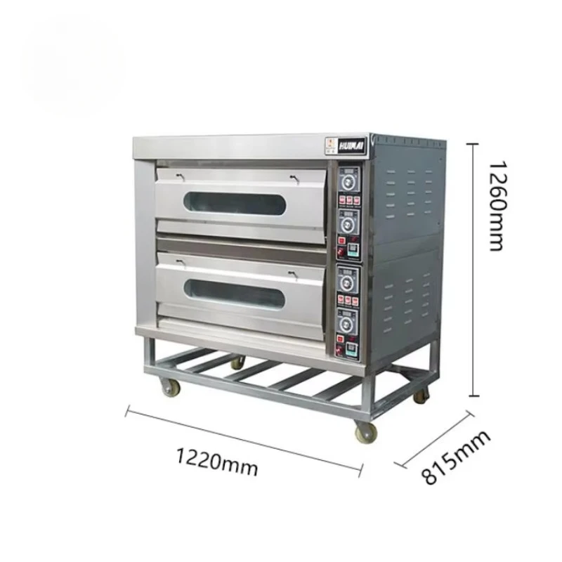 Multifunction Bakery Equipment Bakery Single Double 2 Deck 4 Trays Gas Electric Deck Oven For Bread