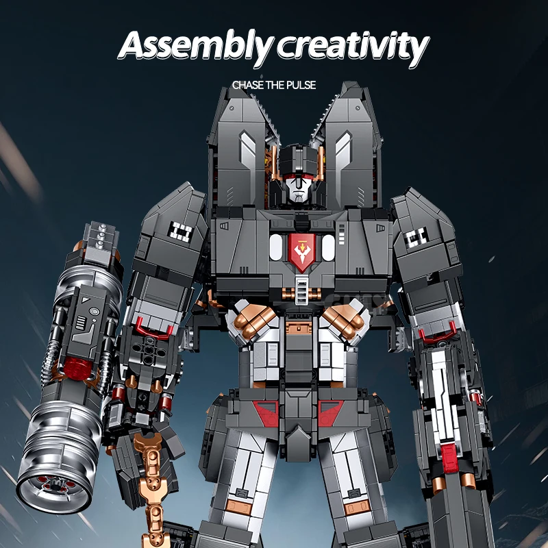 GULY Creative 2IN1 Mech Robot Change Tank Transformation Model Building Blocks City Mecha Warrior Bricsk Gift for Boys Gifts