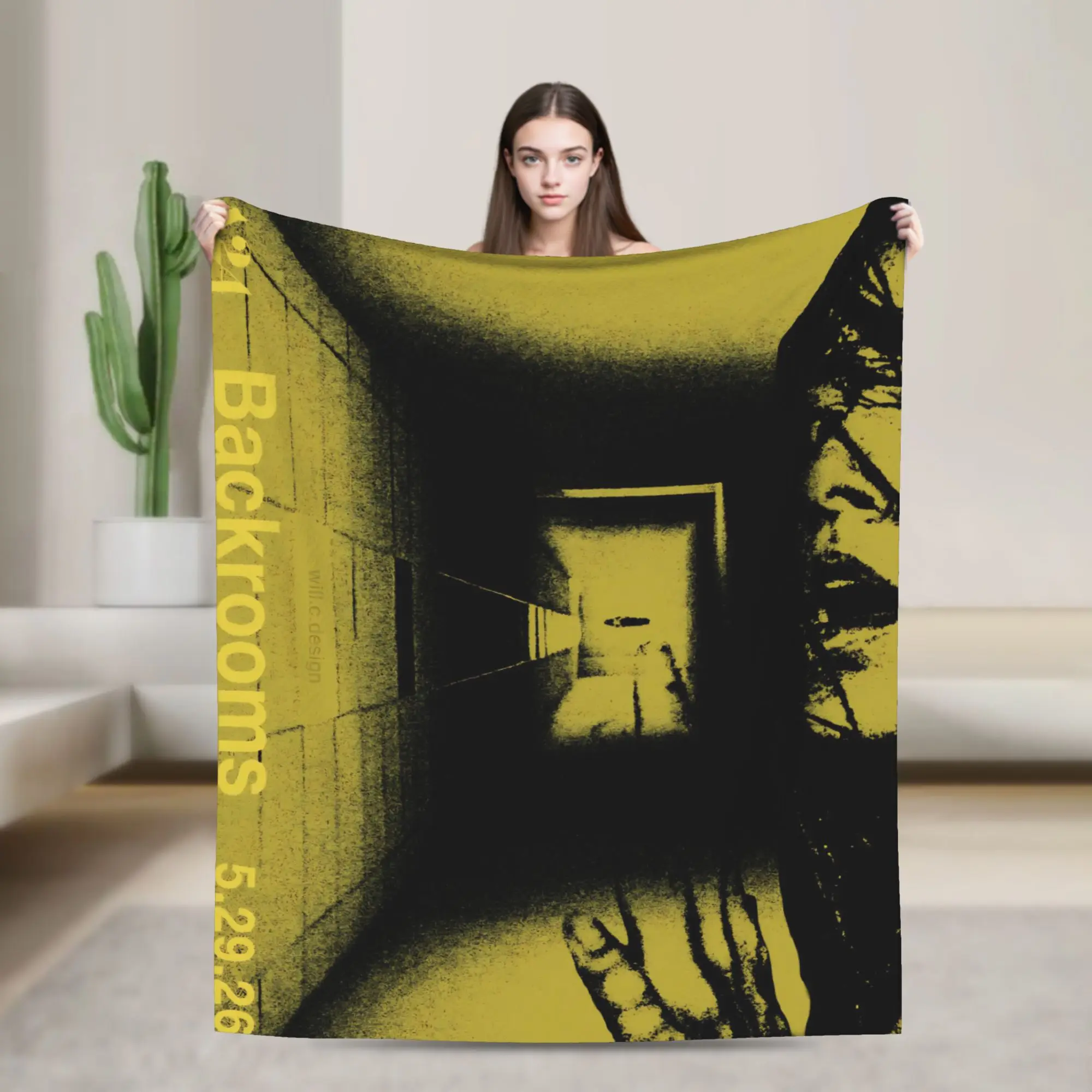 Backrooms Horror Movie 2026 Blanket Multiple Sizes Soft and Lightweight  Throw Blankets for Couch Sofa and Bed
