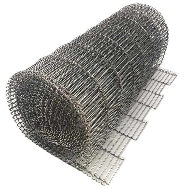 

Food Grade Stainless Steel Wire Mesh Belt Conveyor 304/316 Plain Weave Style Woven and Bending Processing Services