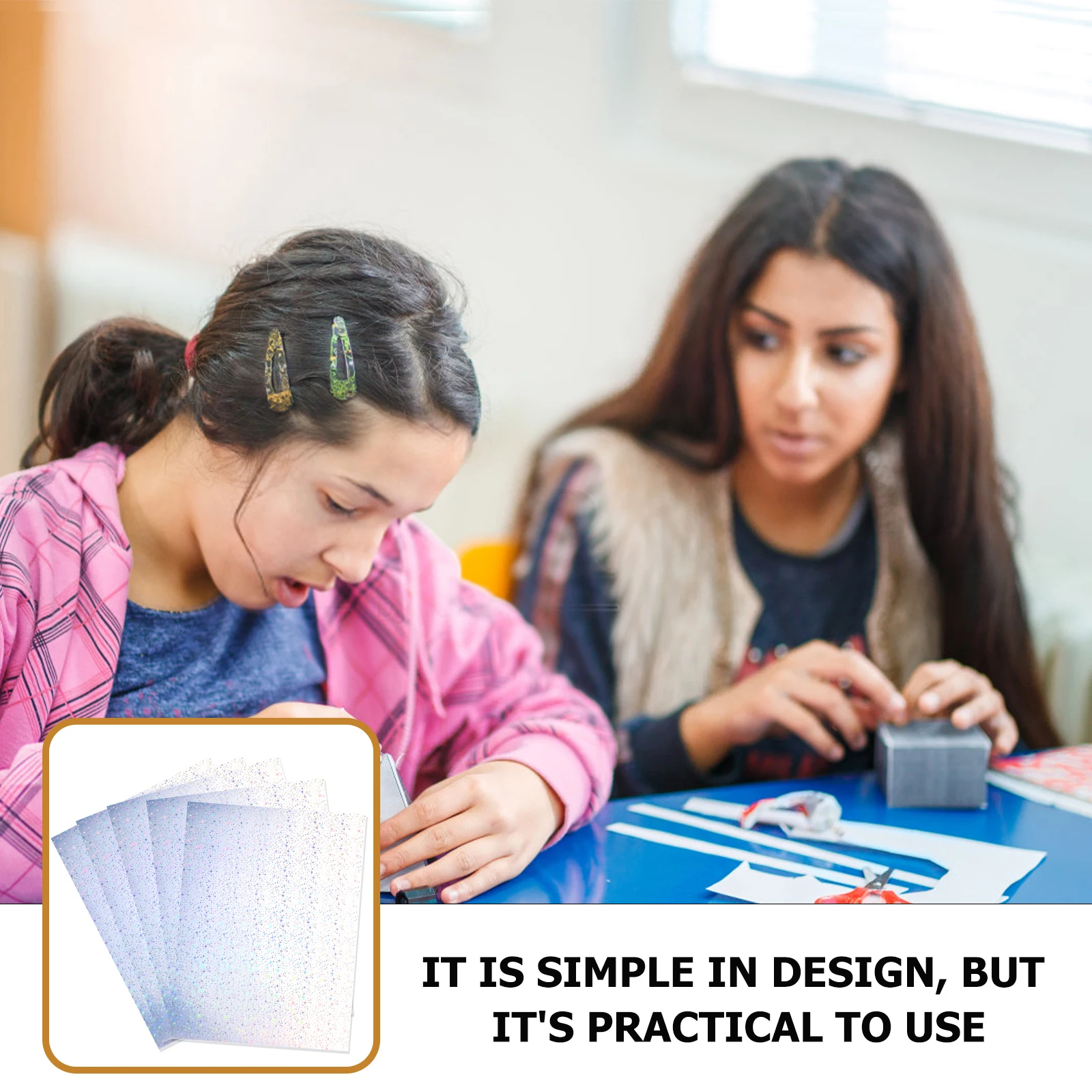 Holographic A4 Holographic Paper Shiny Printable Sheets Labels Projects Full Stars Shiny Printing Paper Design