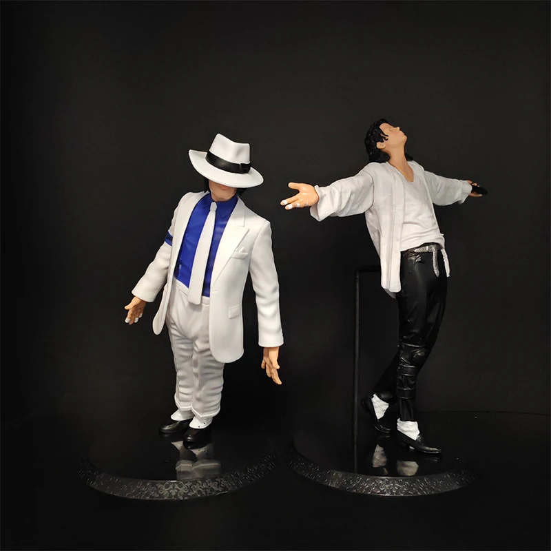 Michael Jackson Smooth Criminal Lean Pose Statue Open Arms Figure Desktop Ornament Collectible Decor Holiday Gift