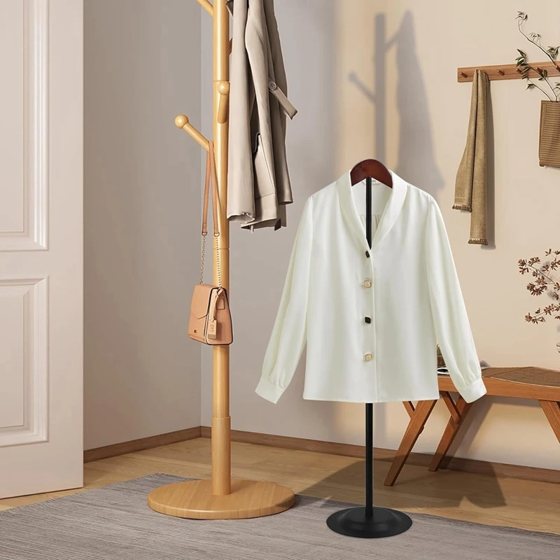 2 Pack Adjustable T Shirt Display Flexible Shoulder Stand, 17.5-31 Inch Portable Metal Shirt Rack Display Stand Retail