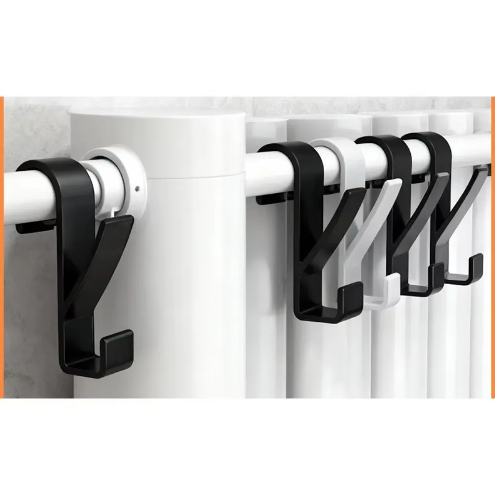 2026new Bathroom Hanger Clips Heated Towel Radiator Rail Hook Holder Multifunction Drying Rack Hook Towel Clothes Storage Hanger