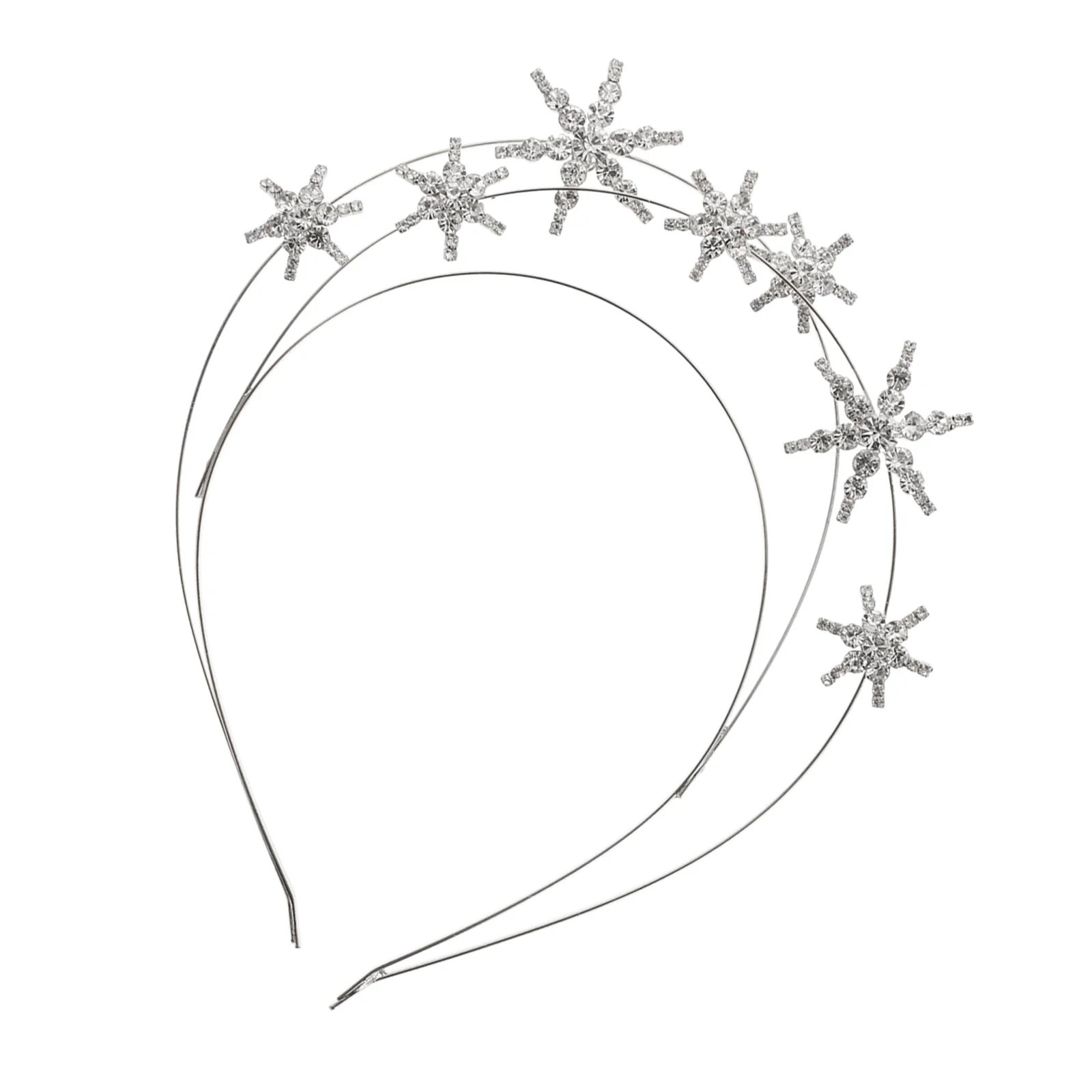 Retro Decor Star Headband Crown Vintage Headdress Girl Delicate Hair Adorn Bride