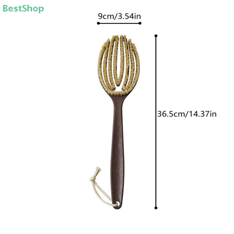 حمام فرشاة اغتسال فرشاة الاستحمام الجلد الجاف الجسم لينة الطبيعية الخشن مدلك الرعاية أداة لينة الطبيعية الخشن مقبض البولي ايثيلين #6