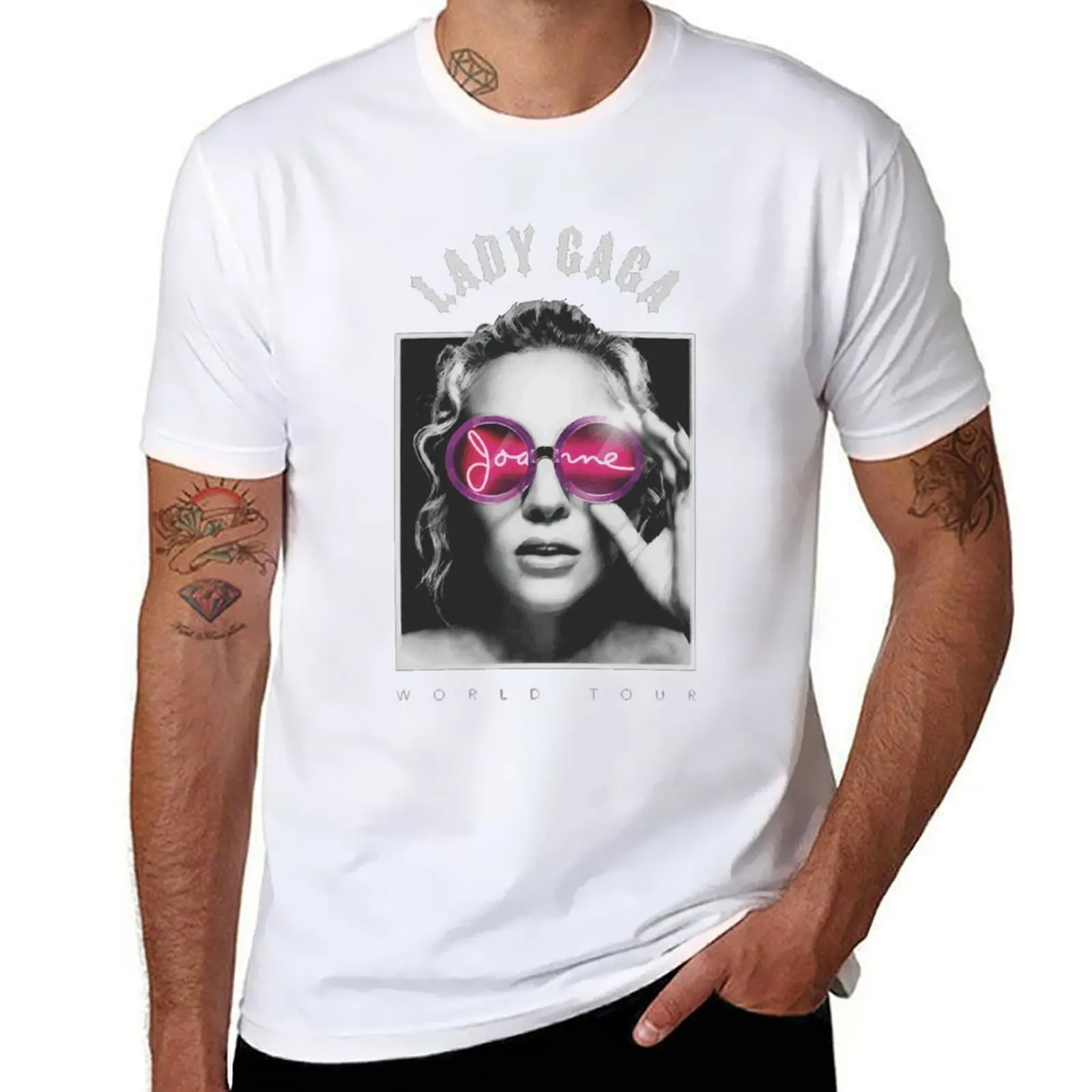 

lady gaga poker face T-Shirt funny t shirts cotton man t shirts for men casual T-Shirt