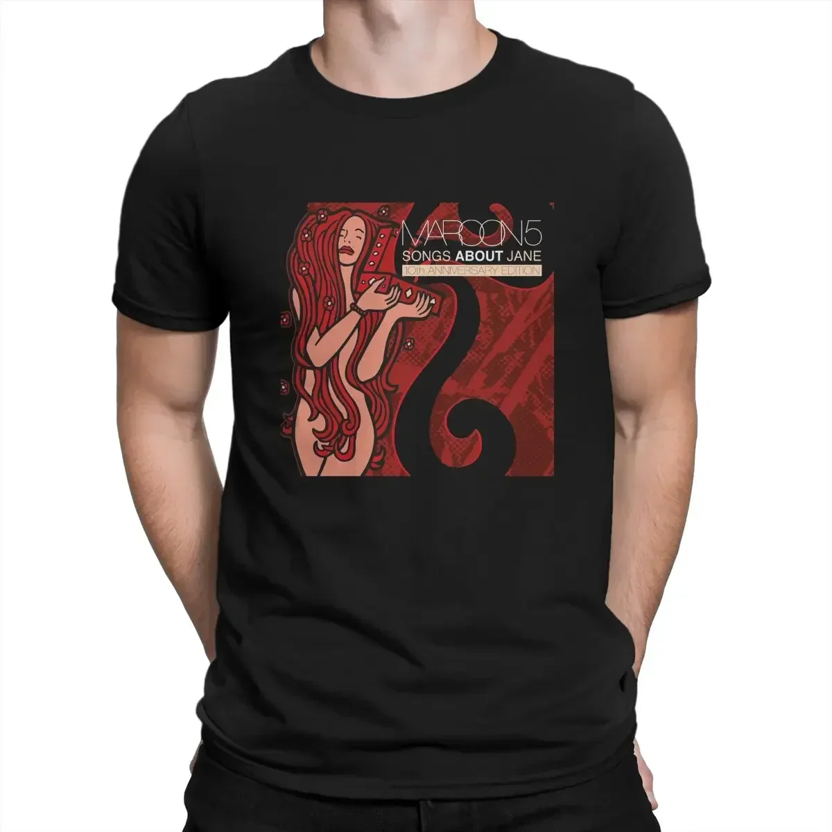 

Men's Songs About Jane Music T Shirt Maroon 5 Band 100% Cotton Tops Novelty Short Sleeve Crewneck Tee Shirt T-Shirt
