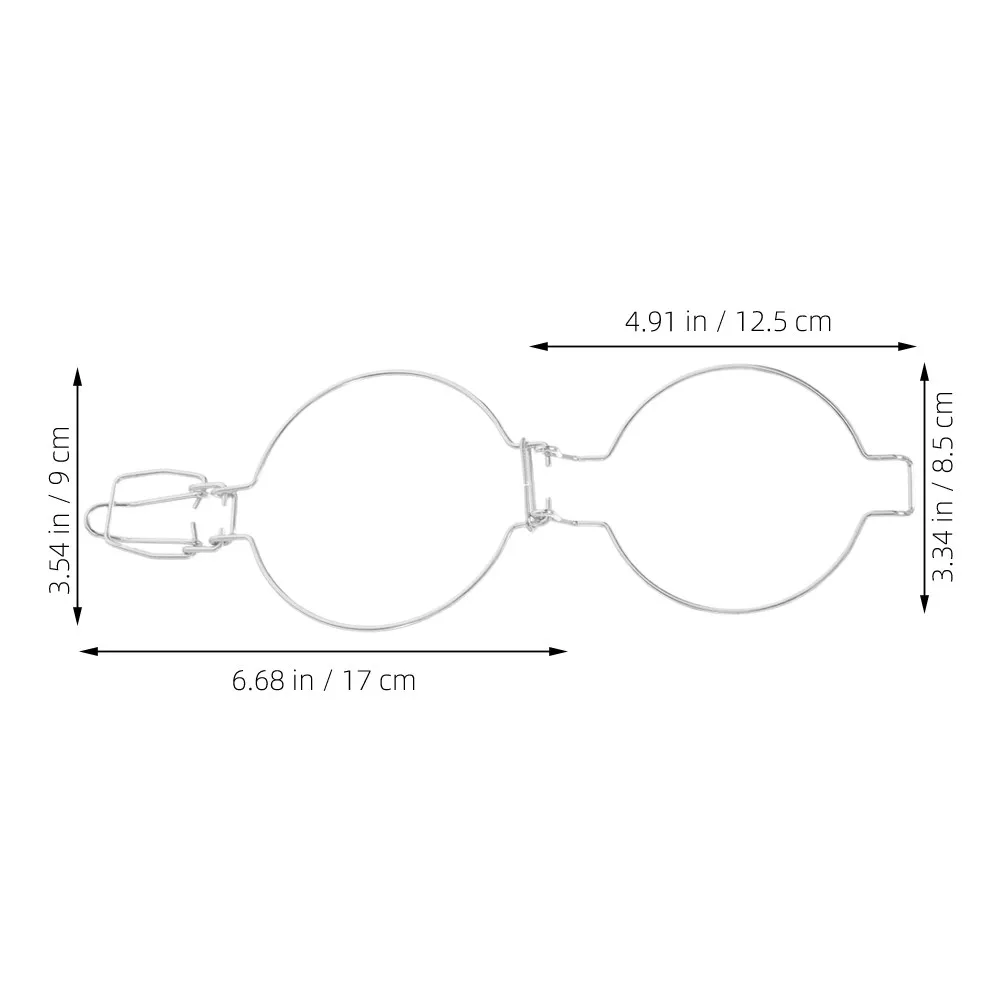 5Pcs Jar Wire Clamps Stainless Steel Food Preservation Sealing Clip for Kitchen Storage Canisters Wire Locking Replacement