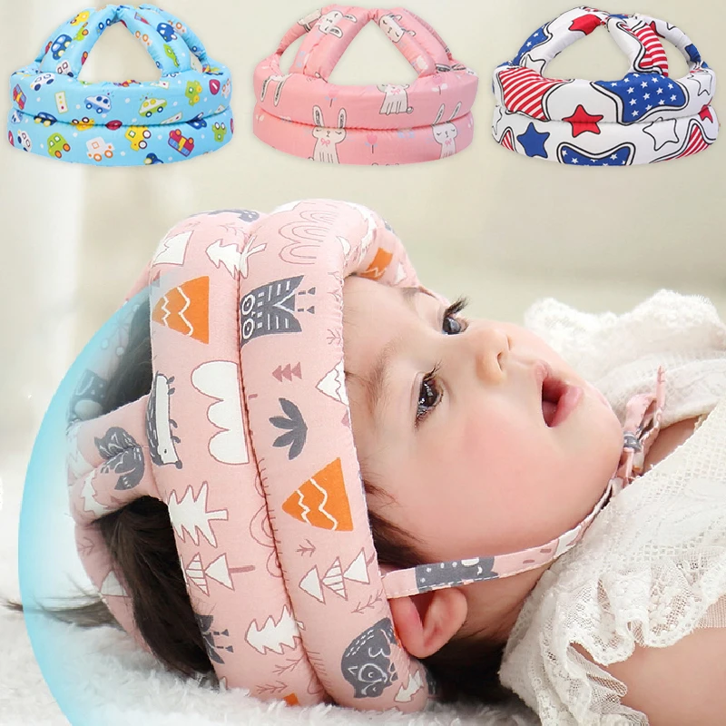 Baby Walking Safety Anti-fall Hat Baby Anti-collision Protection Pad Kids 360-degree Head Protection Hat Crawling Running Helmet