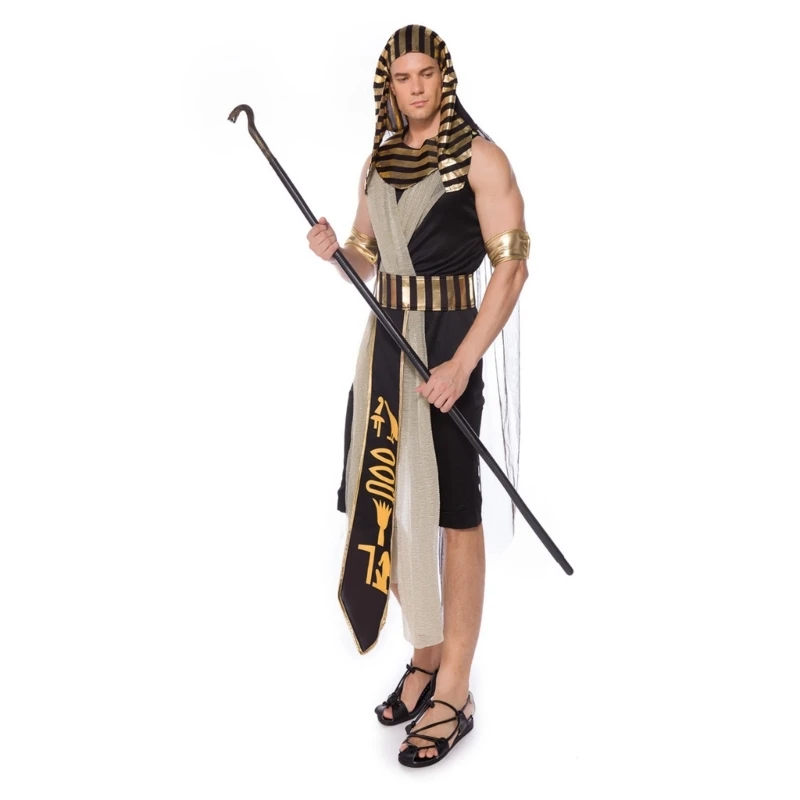 Halloween Cập Trang Phục Bộ Hoàng Đế Pharaon Bộ Trang Phục Nữ Hoàng Cập Bộ Trang Phục Cập Cổ Tay Cosplay Trang