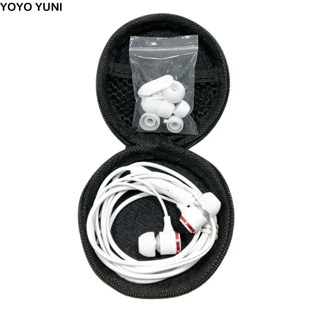 

3.5mm Wired Earphone Wire Control HiFi Stereo in Ear Earphones Heavy Bass Noise Cancelling Wired Headset Listen To Music
