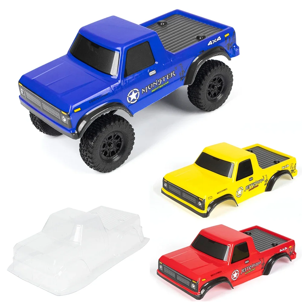 Plastic F150 Pickup Clear Body Shell 125mm Wheelbase for 1/24 RC Crawler Car Axial SCX24 Upgrade Parts