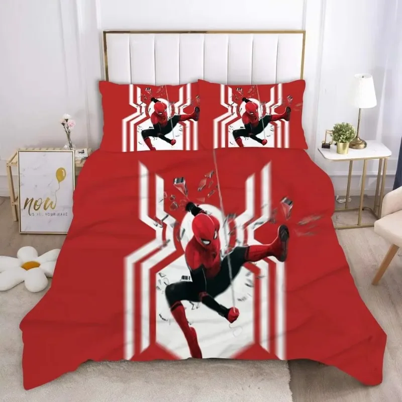 

New Marvels Comics Cartoon Character Bedding Set Duvet Cover 1009 Polyester Suitable for Kid and Adults Keep Warm 3-Piece Set