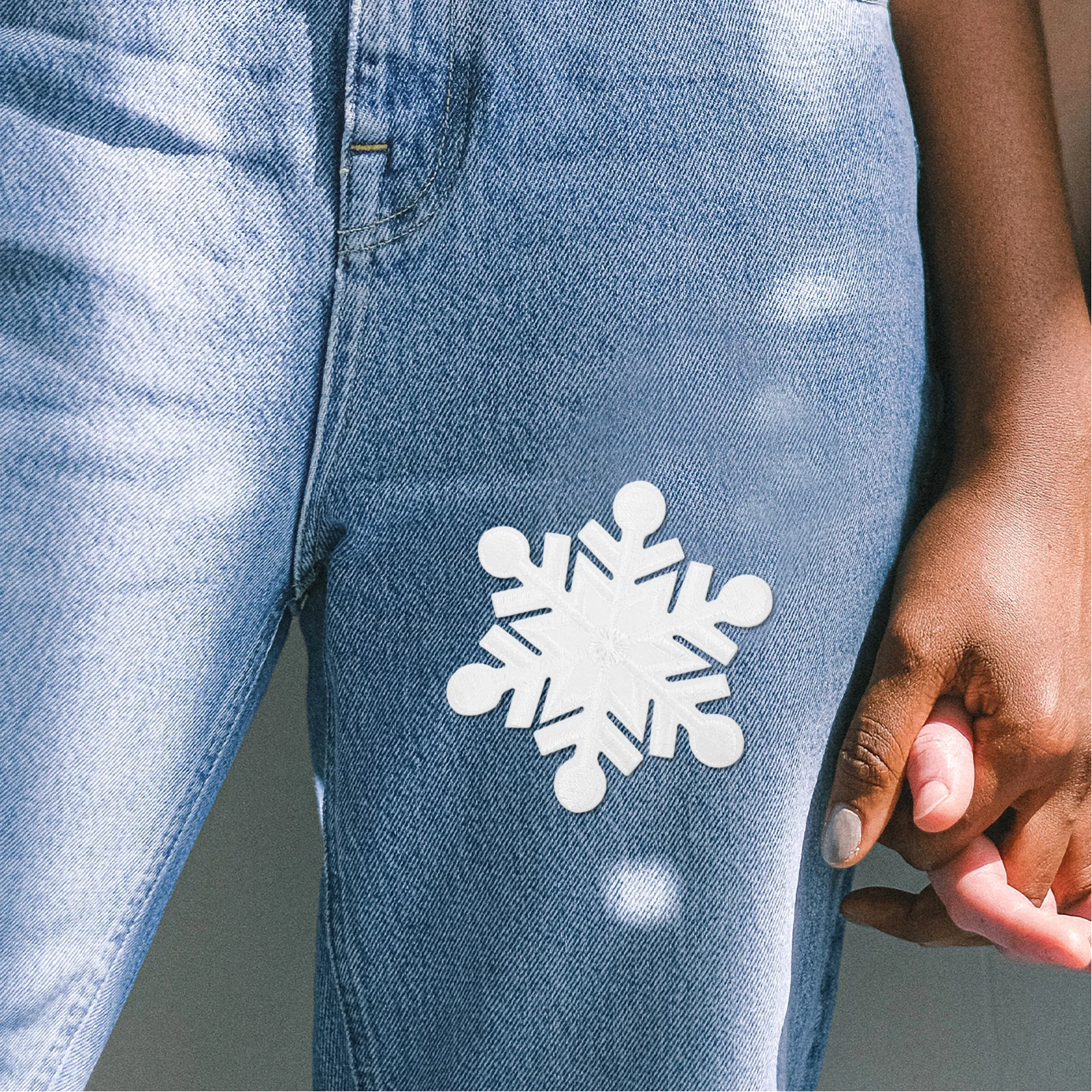 

10pcs Snowflake Clothing Diy Embroidery Cloth For Jeans Denim Jackets Backpacks Vintage Style Handicraft Sewing Patches Retro