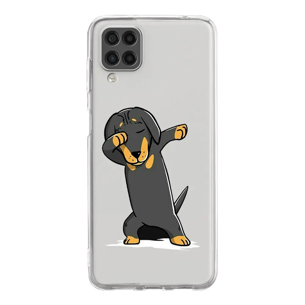Dachshund Sausage Dog Phone Case for Samsung A13 A15 A25 A35 A51 A55 A71 A21S A11 A31 A52 A41 A23 A53 A73 5G A03S A05s Cover
