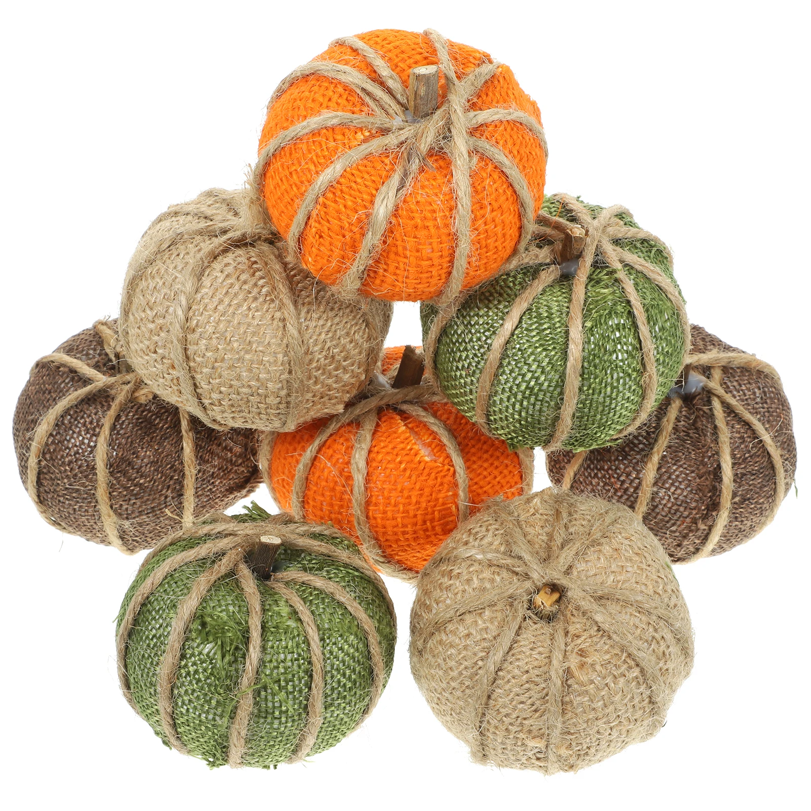

8pcs Foams Pumpkins Halloween Thanksgiving Decor Fake Pumpkin Ornament Small Simulation Fall Decoration Party Home Desktop Diy