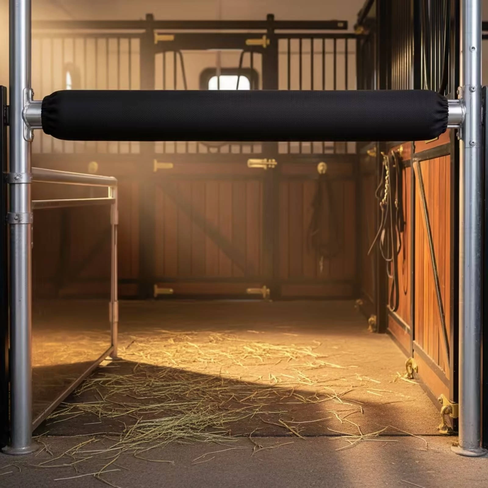 Durable Trailer Bar Cover Waterproof Padded Sleeve with Touch Fastener Interior Protection for Horse Transport Trips
